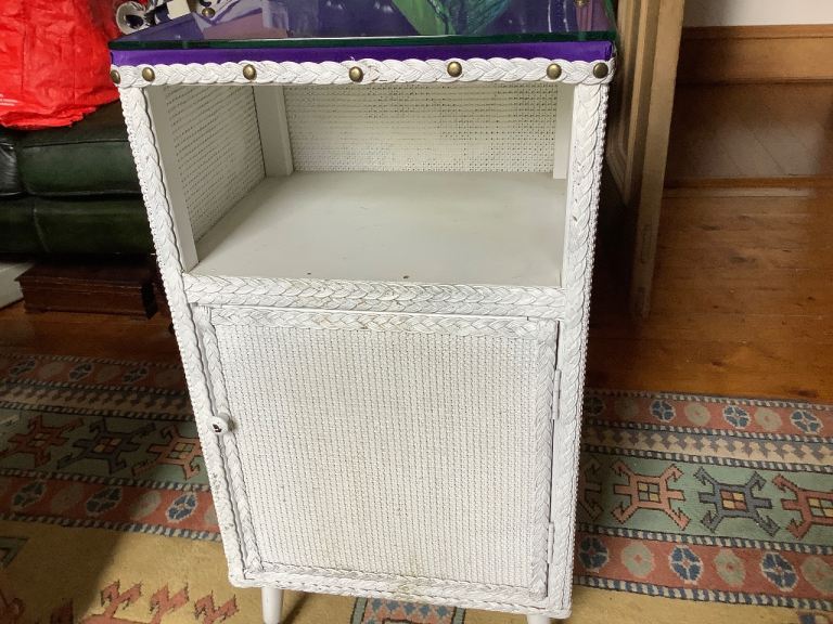 LOYD LOOM STYLE BEDSIDE CABINET