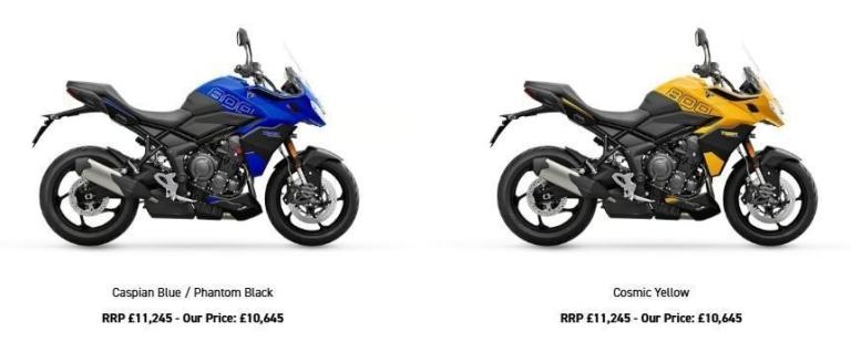 New 2026 Un-Registered Triumph Tiger Sport 800 Motorcycle 