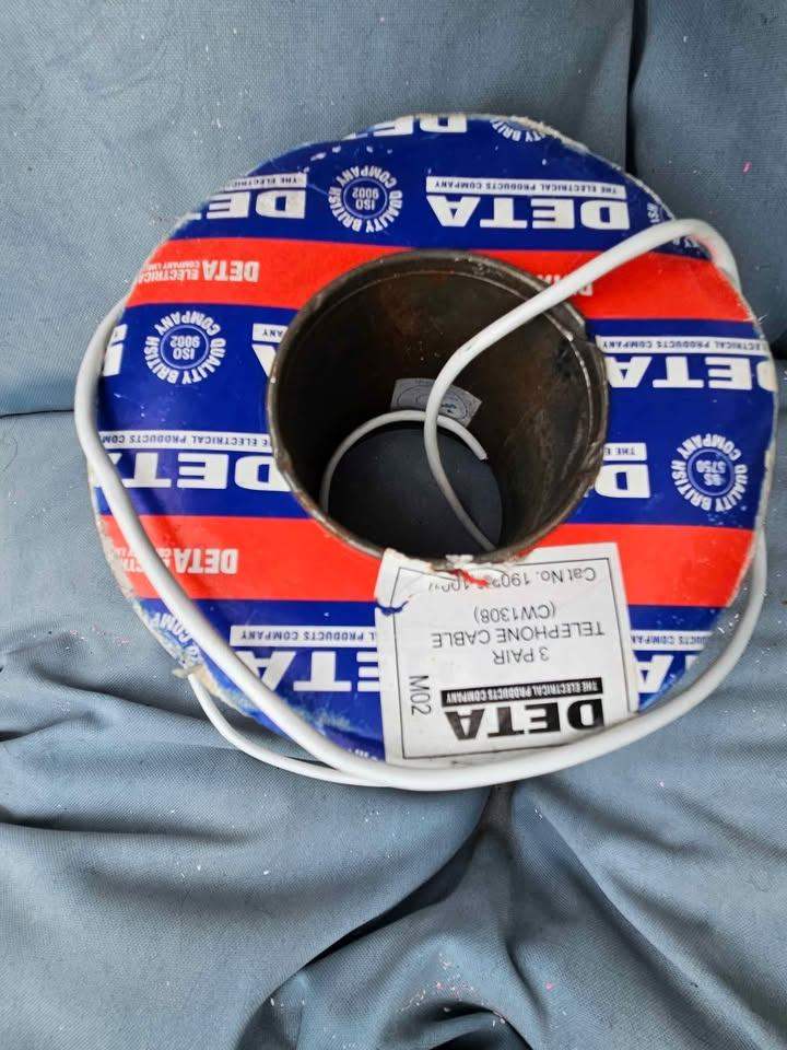 Deta 100m 3 pair telephone cable CW1308