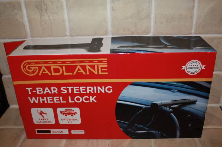 Gadlane T-Bar Steering Wheel Lock ***Brand New and Boxed***