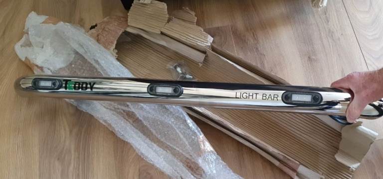 Teddy*3 Led chrome light bar*NEW
