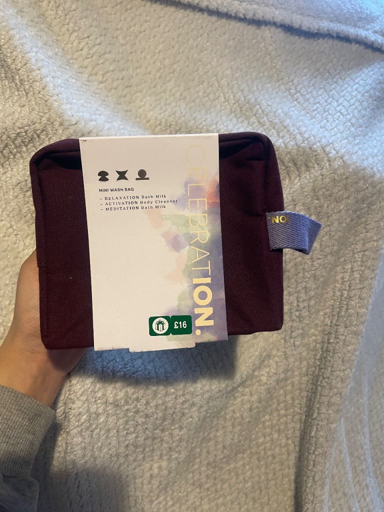 Brand new celebration branded bath gift set. 