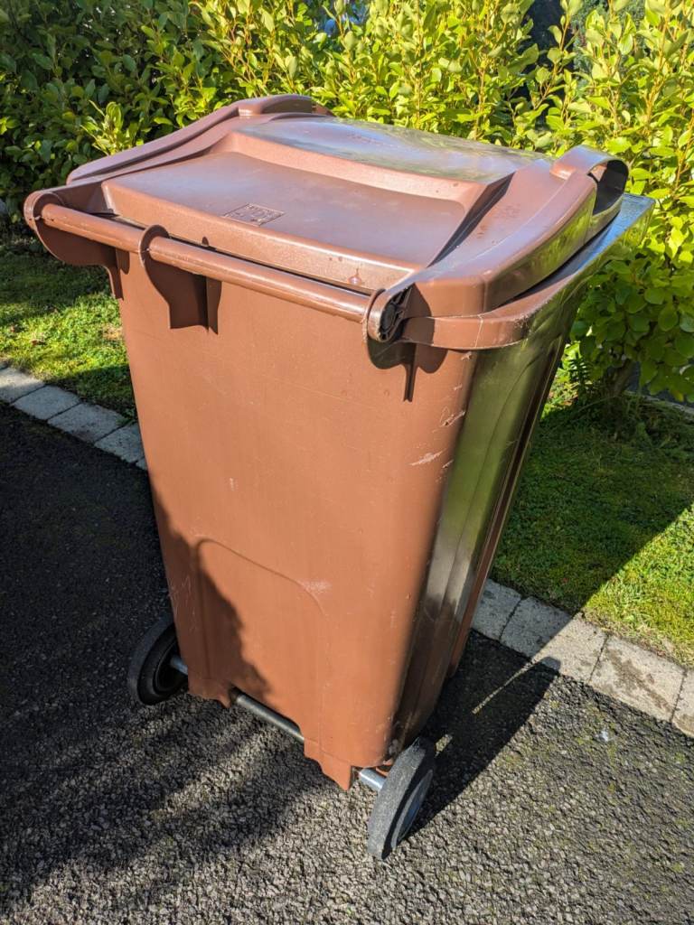 240L Brown Recycling Bin - Food and Garden Waste