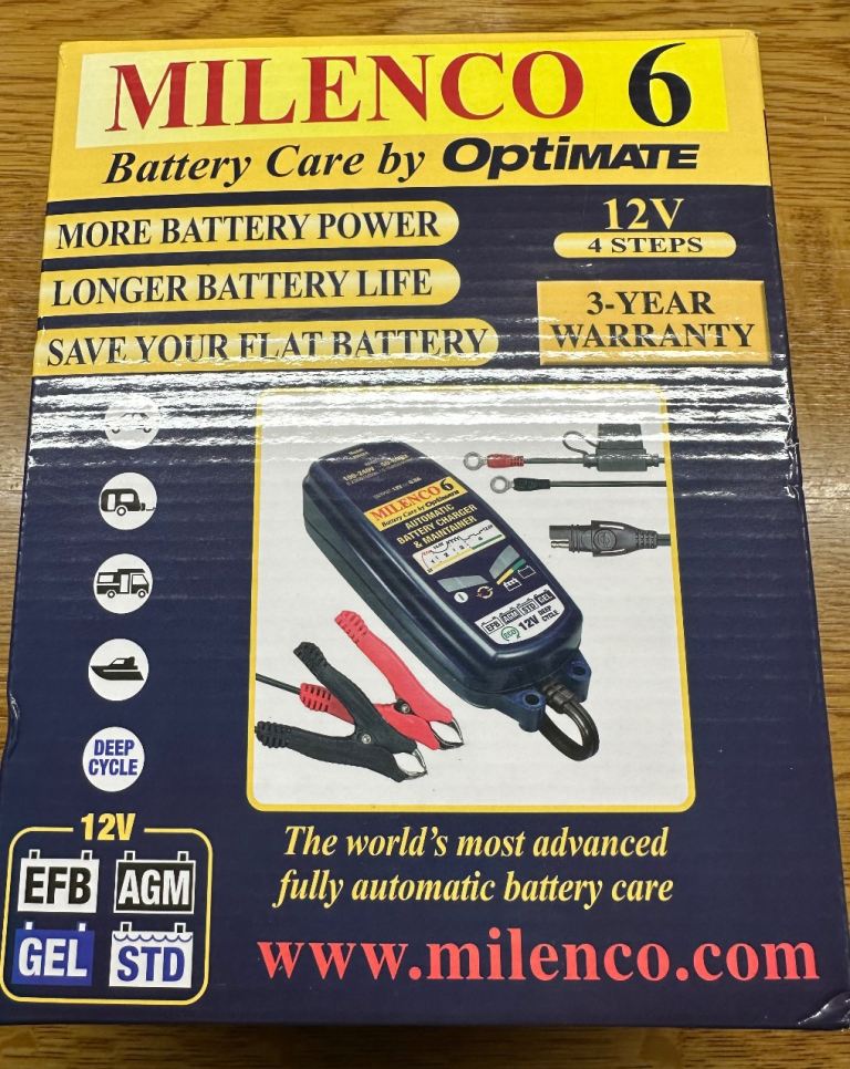 Milenco battery smart charger leisure car
