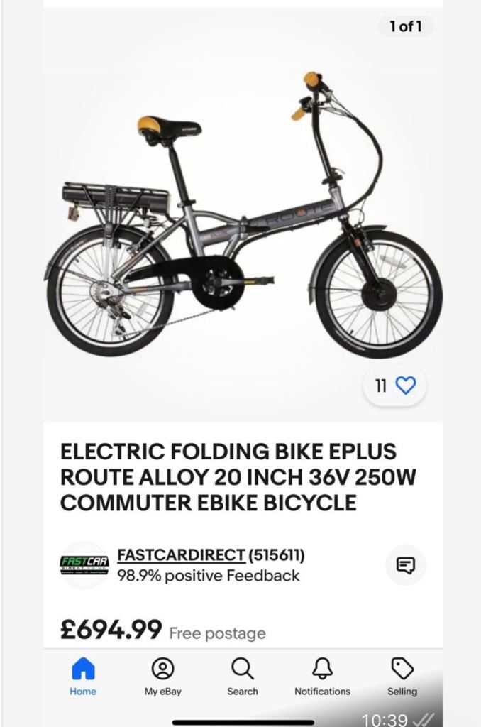 Folding city electric bike