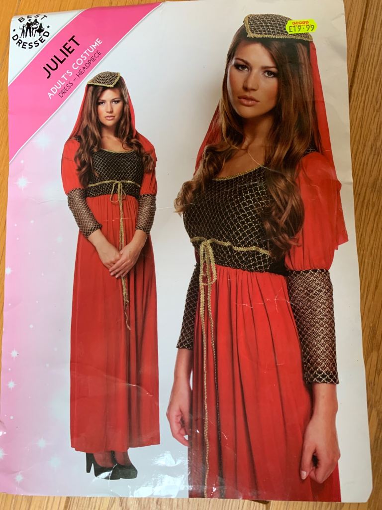 Juliet fancy dress adult world book day