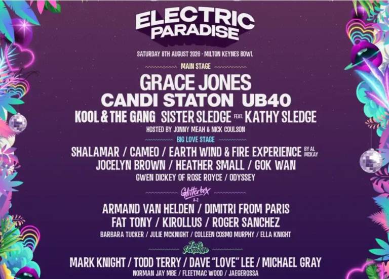 Grace Jones. Electric Paradise festival, Concert Ticket at Milton Keynes