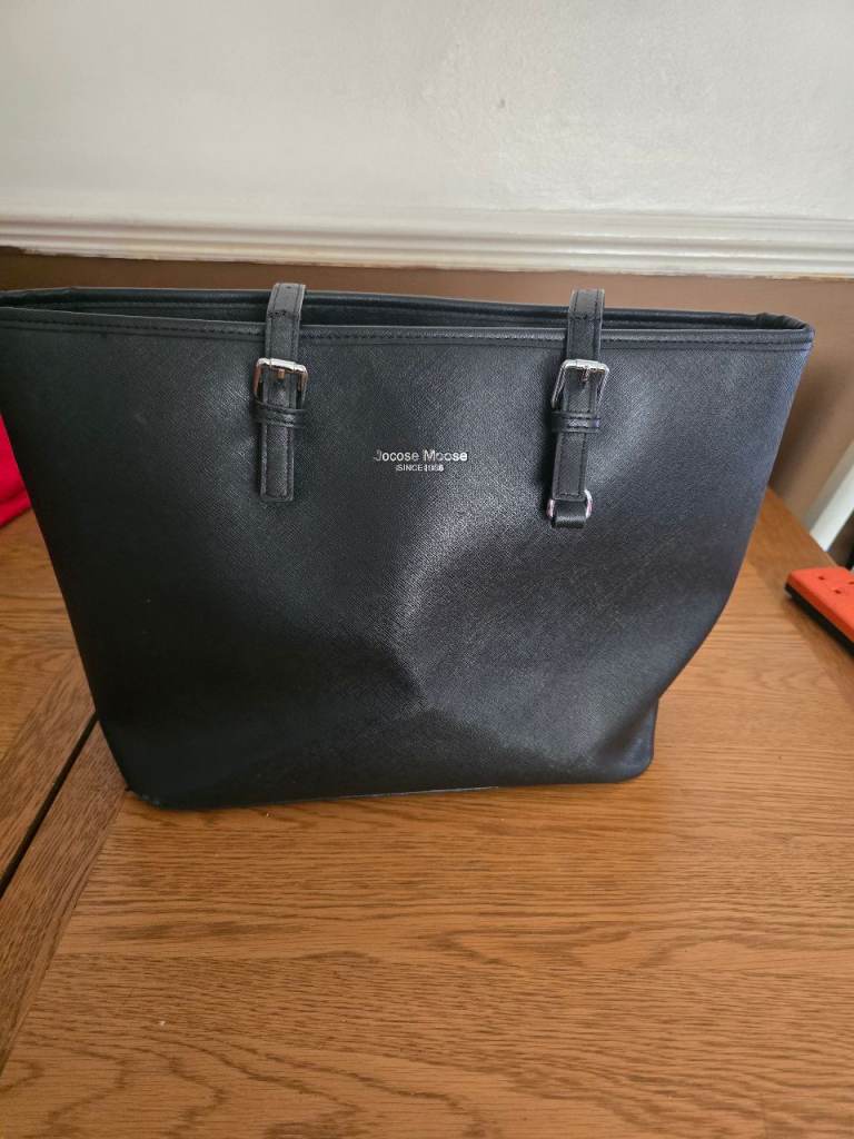 Jordan & Rosie Black Faux Leather Handbag 
