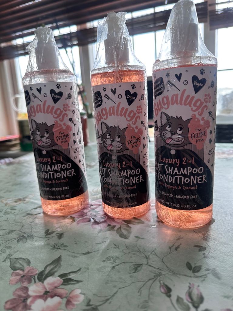 Bugalugs Cat Shampoo & Conditioner (3 Bottles) 