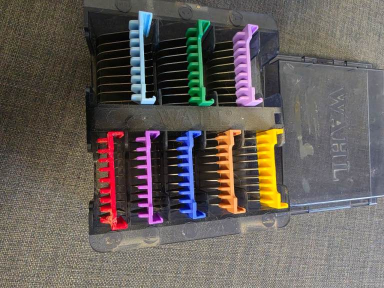 Wahl Stainless Steel Comb Set Coloured Attachment Combs For Arco, Belisim