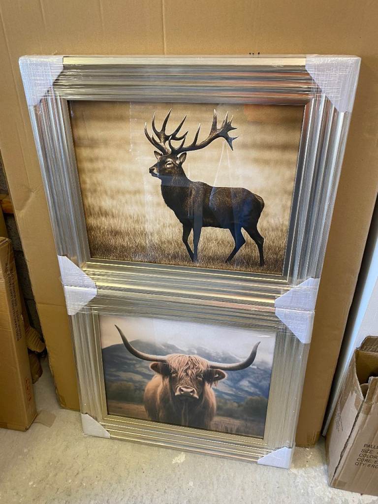 Wall Art Job Lot – 65x55cm Framed Prints – Clearance Stock