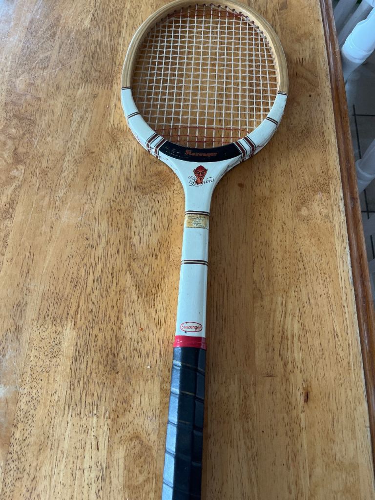 Old school tennis racket 