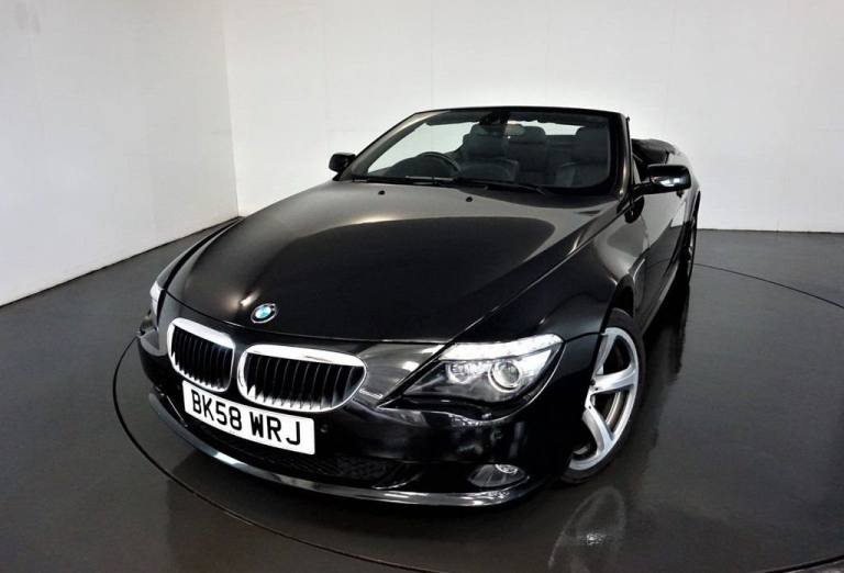 2008 BMW 6 Series 3.0 635d Sport Convertible 2dr Diesel Steptronic-FINISHED IN BLACK SAPPHIRE Con...