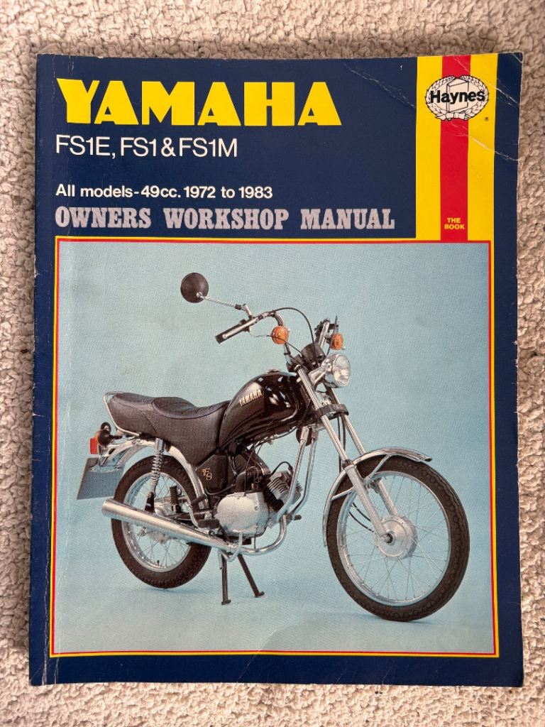 Haynes Manual Yamaha FS1E, FS1 & FS1M