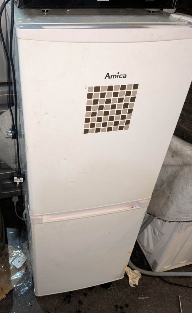 Free delivery, amica small fridge freezer 