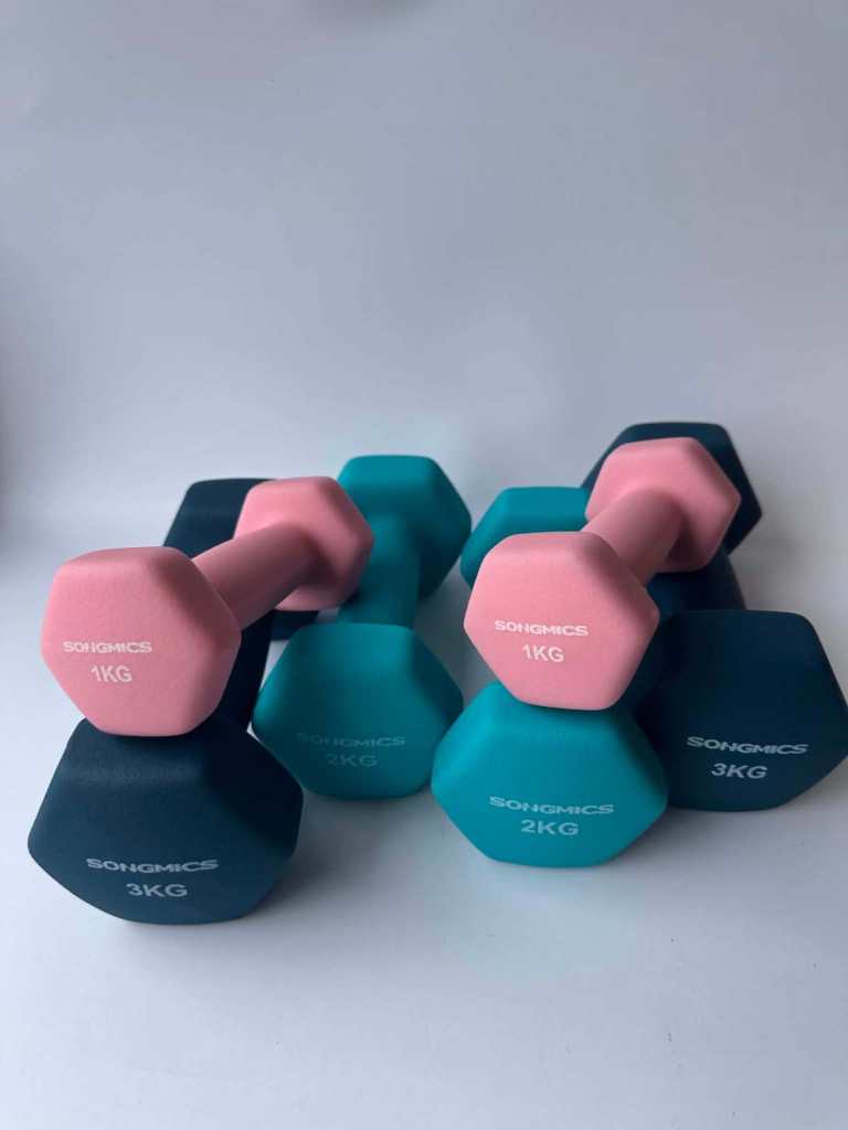 Dumbbells Set (1kg, 2kg, 3kg) – New