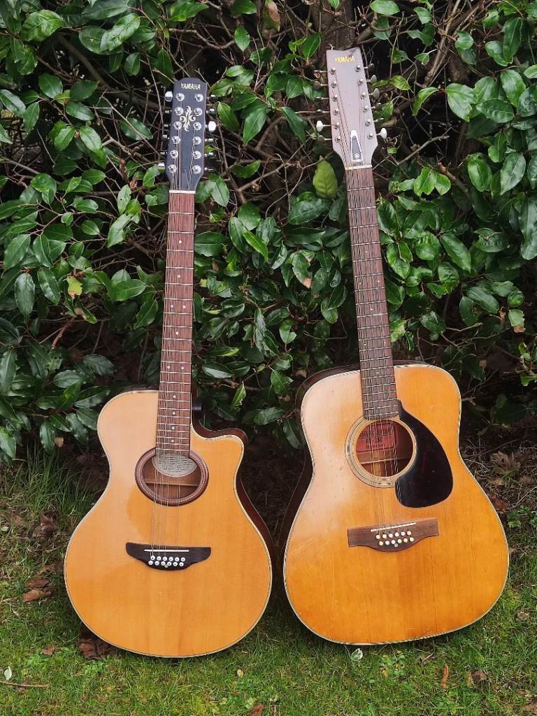 Yamaha 12 String Guitars FG230 Red Label and APX4-12A