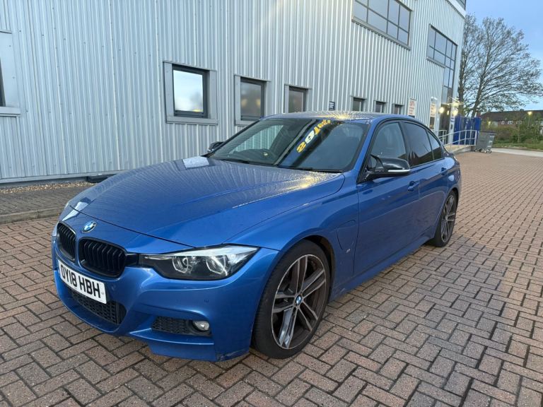 2018 18, BMW 3 SERIES 330e MSPORT SHADOW EDITION, 85K, FSH, MOT, ULEZ, LEATHERS