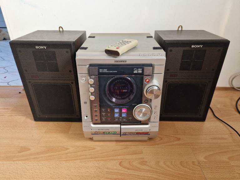 Samsung MAX-ZJ650 HiFi Home Audio System CD Cassette Tape Music Sony SS-V10E speakers MP3 Player