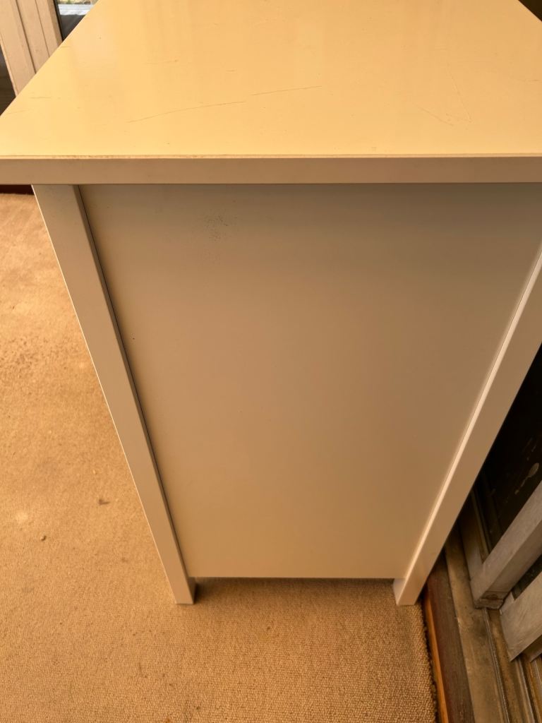 IKEA White Chest of Drawers with 3 Drawers