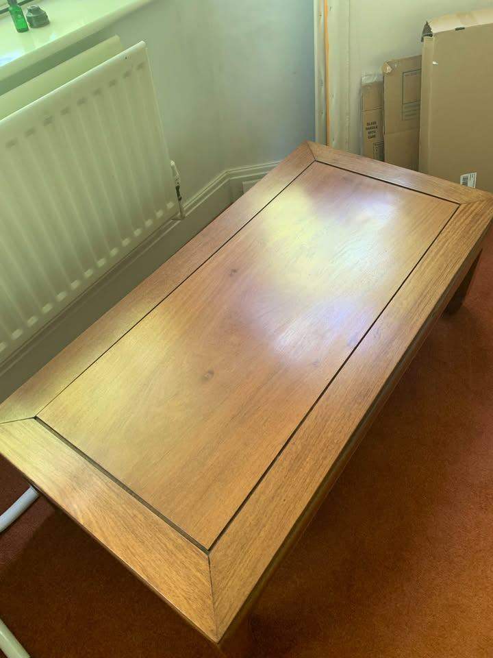 BEAUTIFUL VINTAGE SOLID WOOD CHINESE COFFEE TABLE - 215x61xH41 CM