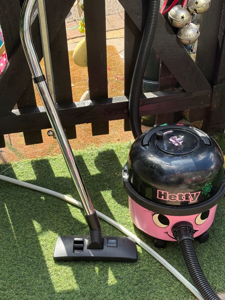Numatic Hetty Vacuum Cleaner - Pink and Black, Good Condition