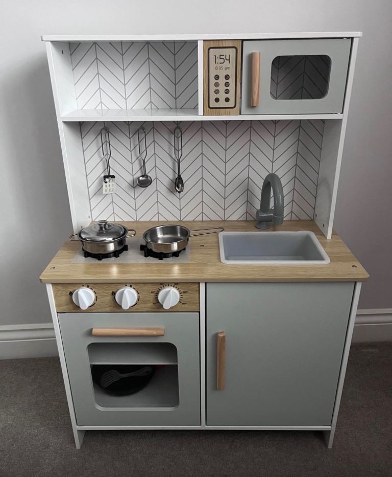 Wooden toy kitchen 