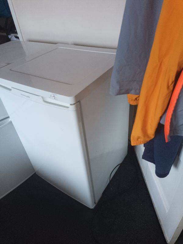 Under counter fridge with small freezer and under counter drawer freezer