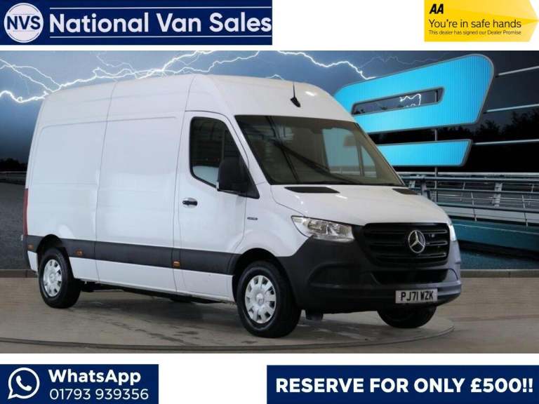 2021 Mercedes-Benz Sprinter 55kWh Progressive Auto FWD L2 H2 5dr 20kW Charger PANEL VAN Electric ...