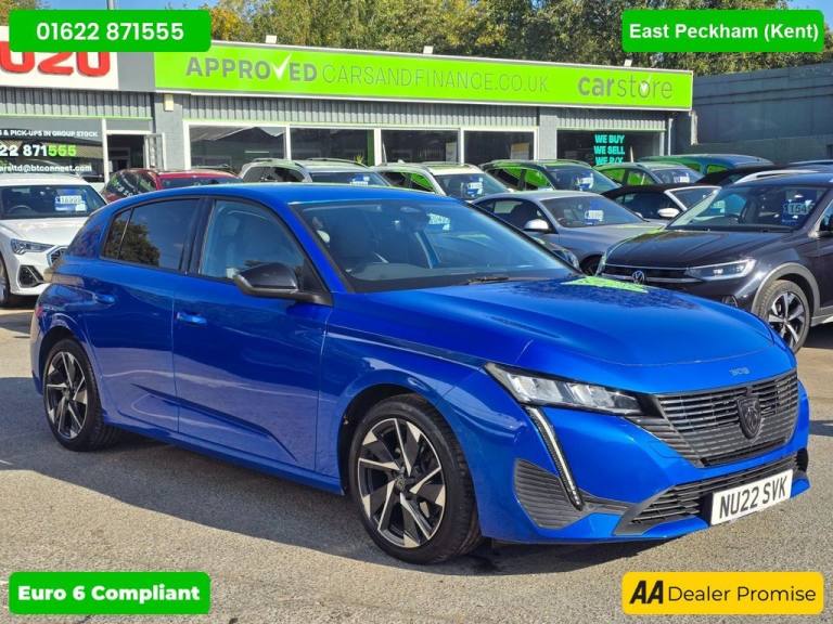 2022 Peugeot 308 1.5 BlueHDi Allure Premium, Automatic, Metallic Blue,  1 Owner, Full Servic Hatc...