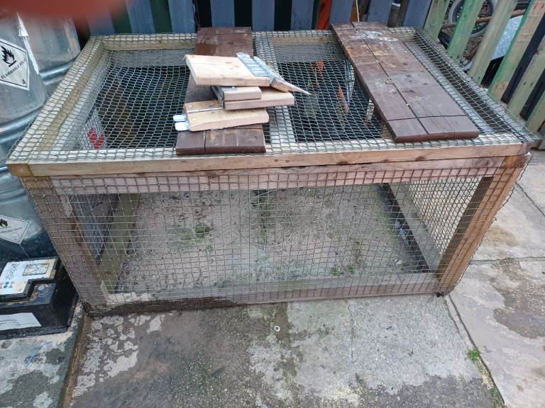 Home made rabbit run