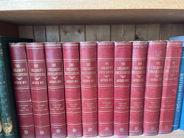 The Children's Encyclopedia by Arthur Mee – Full Red Set