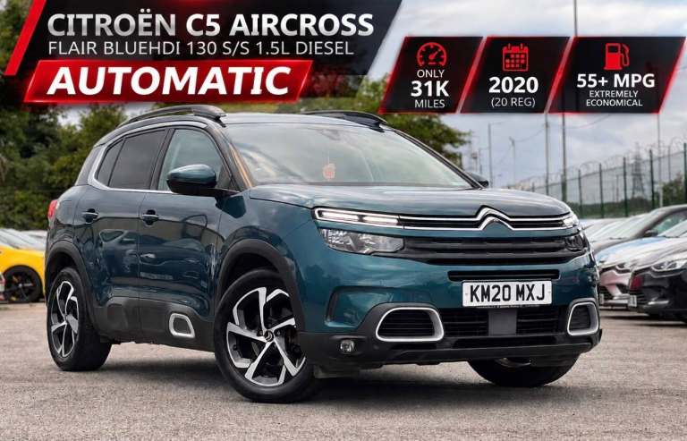 2020 Citroen C5 Aircross 1.5 BlueHDi 130 Flair 5dr EAT8 HATCHBACK Diesel Manual