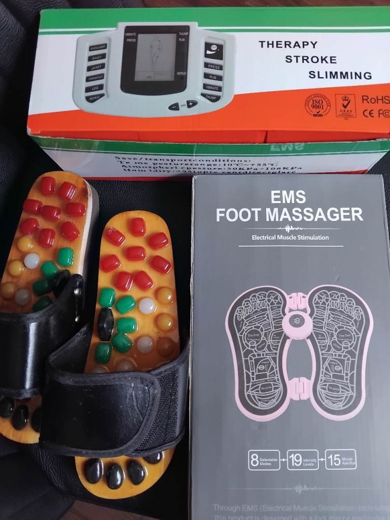 Foot massager and therapy device