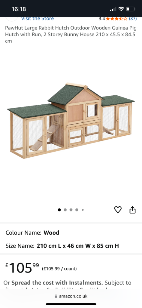 Guinea pig hutch or small rabbit