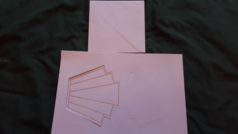 Crafting Art Deco Design Bag Blank Cards x 6
