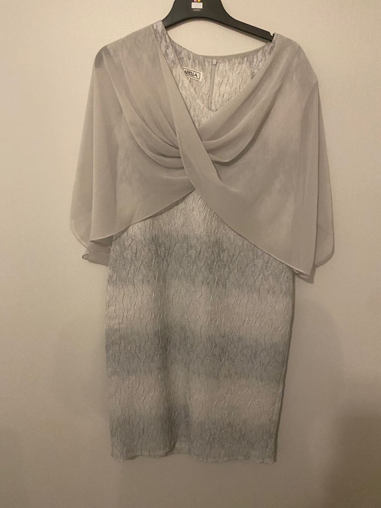 Ladies wedding outfit grey tone size 12 