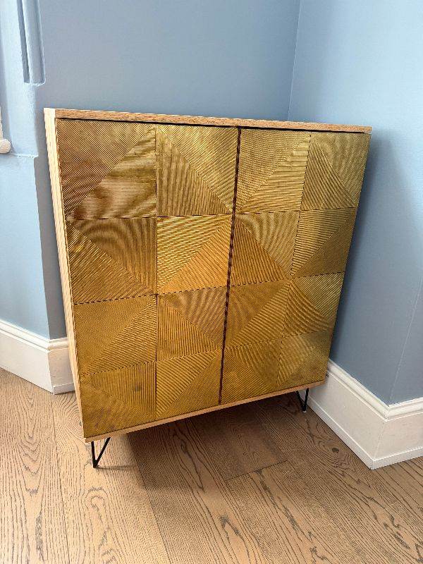 Swoon Nazca Cabinet – Brass & Mango Wood