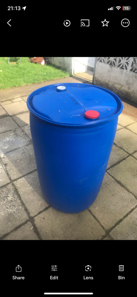Water butt barrel