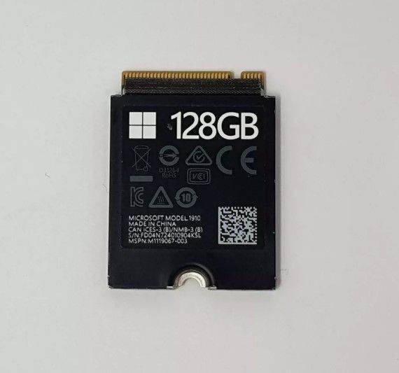 128GB Microsoft Surface NVMe SSD 2230 1910 . Removed from Surface Pro 7+