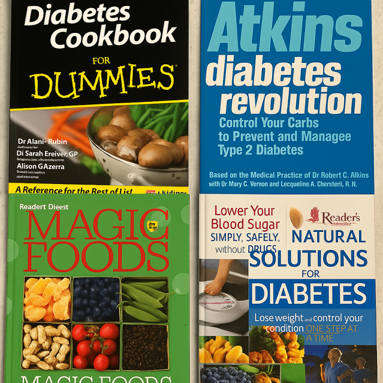 4x Diabetes Health Books Bundle – Atkins, Reader’s Digest, For Dummies + More