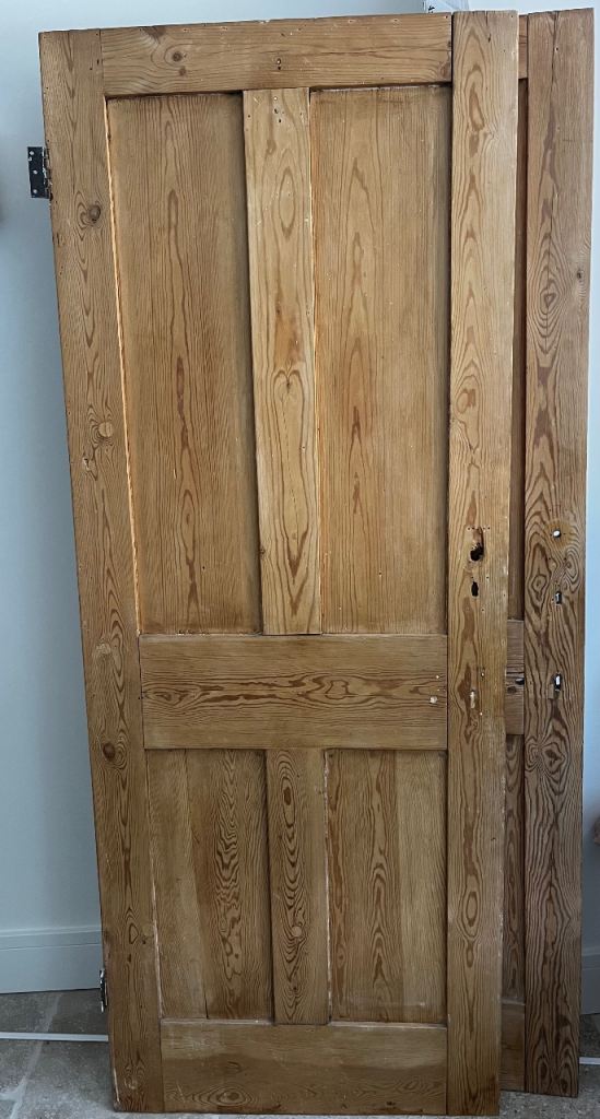 Pair of Victorian Antique Pine Internal Doors