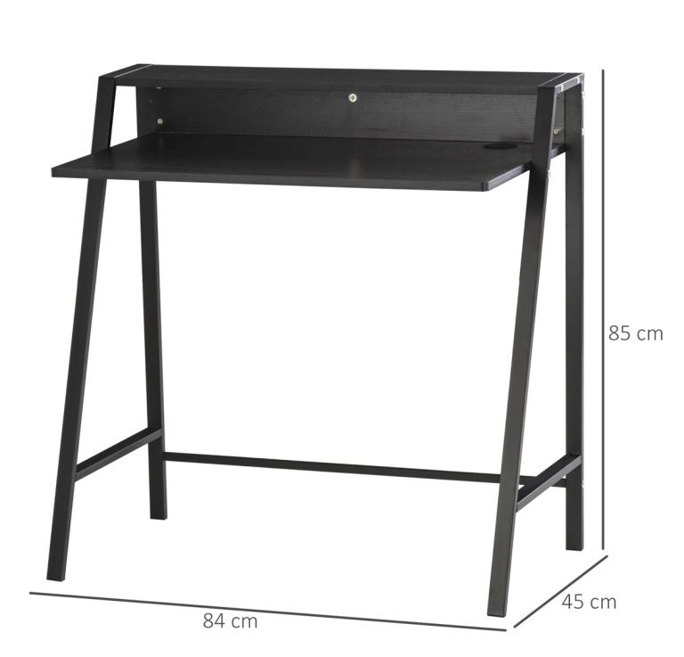 HOMCOM Black Desk