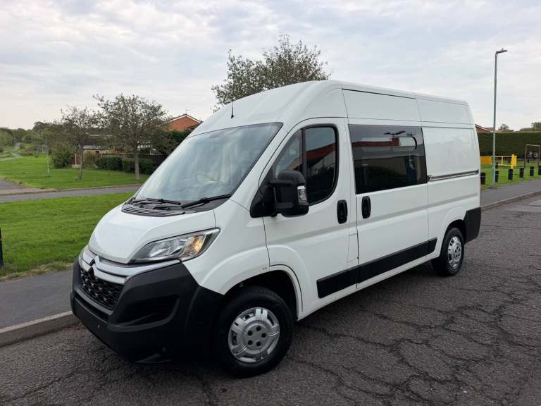 2019 19 CITROEN RELAY 2.0 BLUEHDI 130 35 ENTERPRISE L2 H2 CREW VAN WHITE 1 OWNER