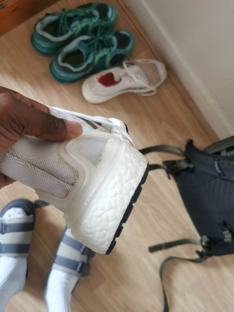 Adidas Ultraboost summer RDY running shoes white /solar size 6.5 Used in excelent condition 