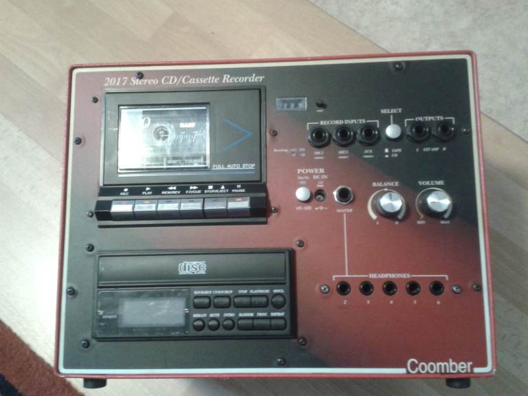 Coomber 2017 cd cassette recorder