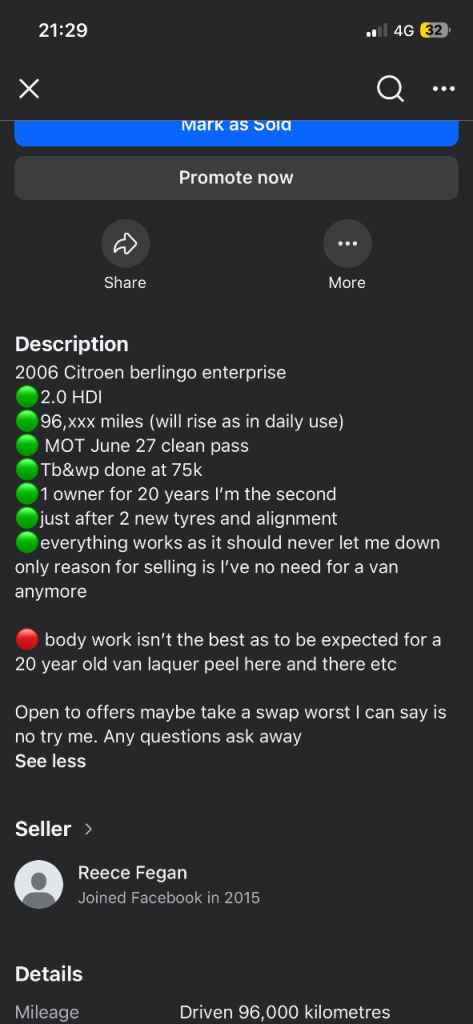 Citroen, BERLINGO ENTERPRISE HDI, Other, 2006, 1997 (cc)