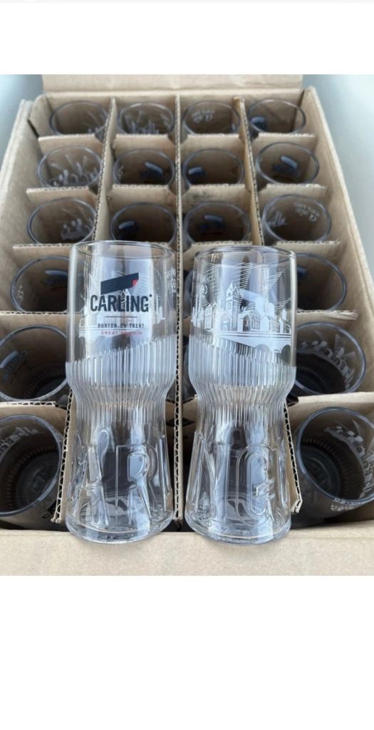 New Carling Pint Glasses - Box of 40