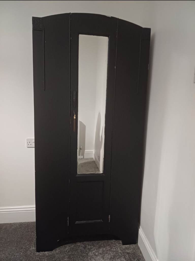 Black wooden Wardrobe 