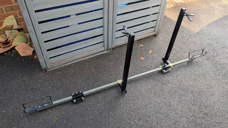 Tandem bike rack. Roof mounted. Made by Pendle Engineering